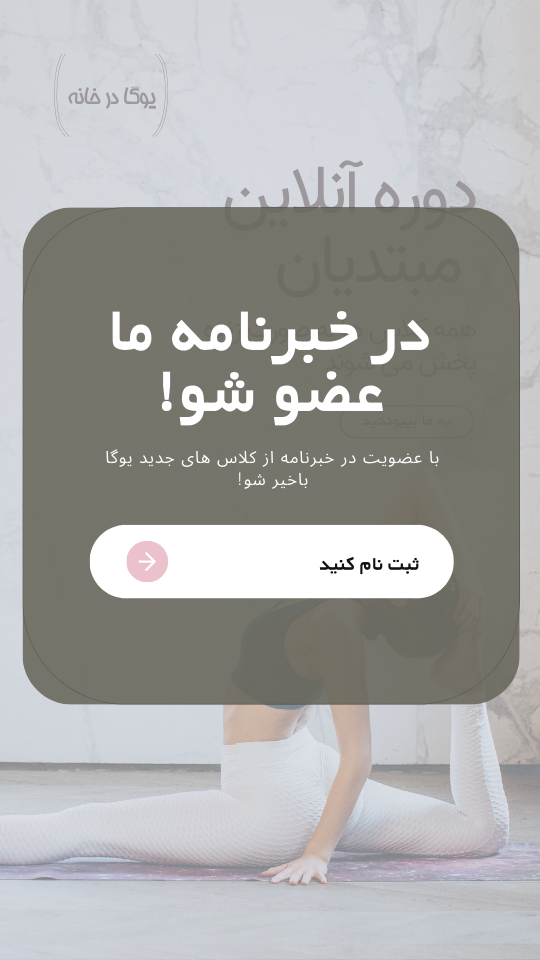 نمونه فرم پاپ آپ وبسایت